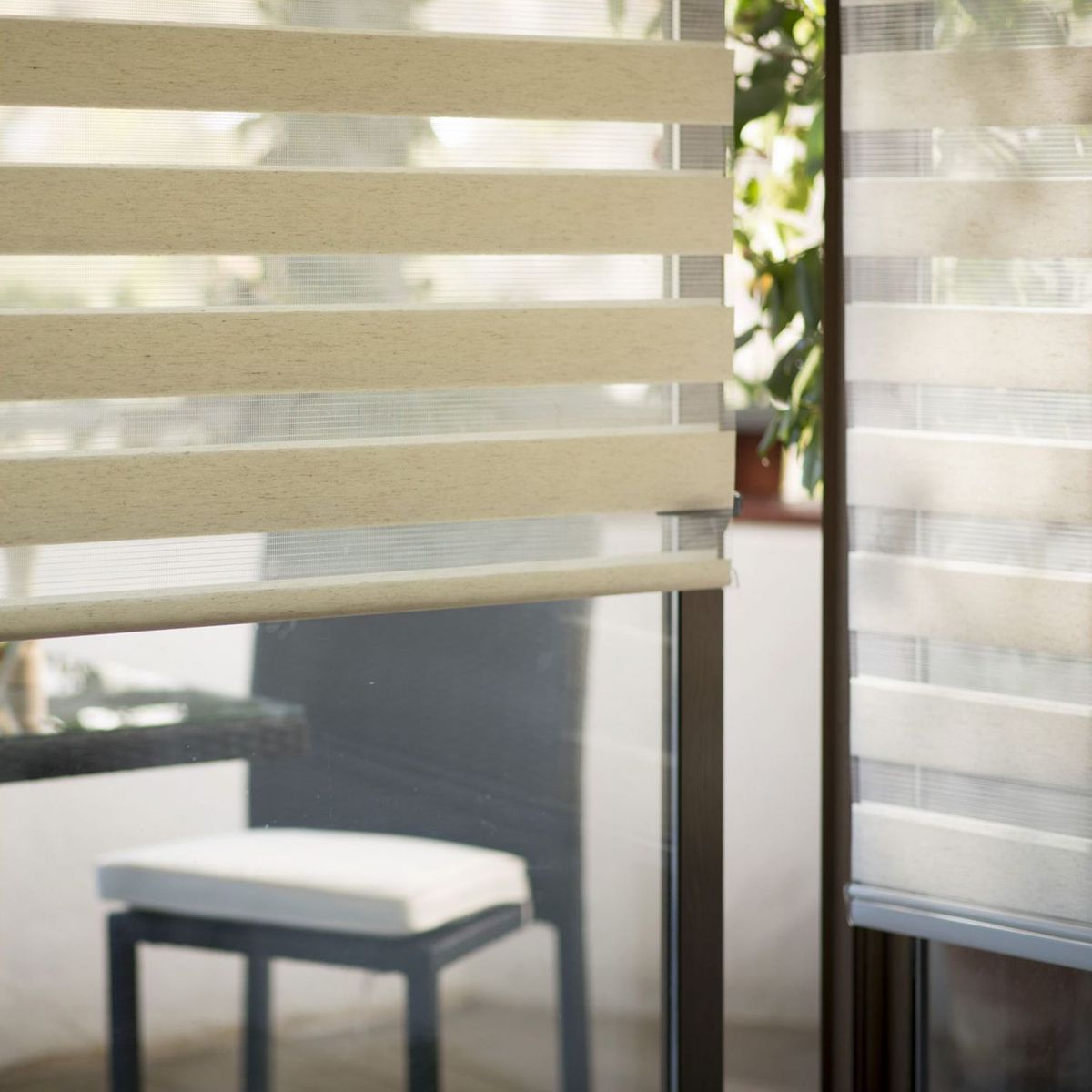 JUST HOME COLLECTION - Cortina Roller Día/Noche Lino 120x250cm Beige