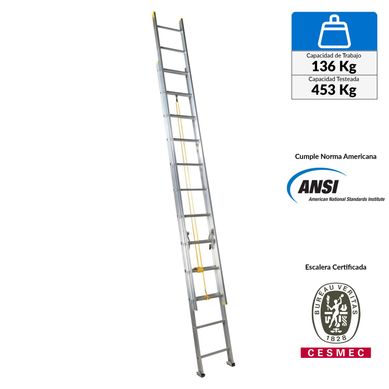Escalera Telescpica Aluminio 24 Pasos