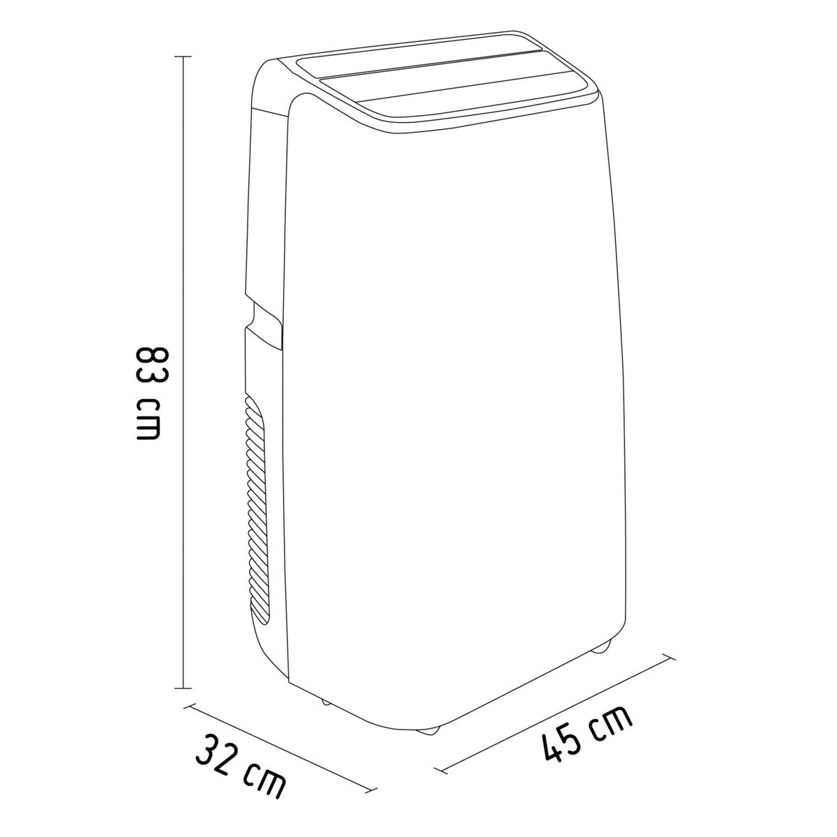 WURDEN - Aire Acondicionado Portátil YPS-09H 9000 BTU