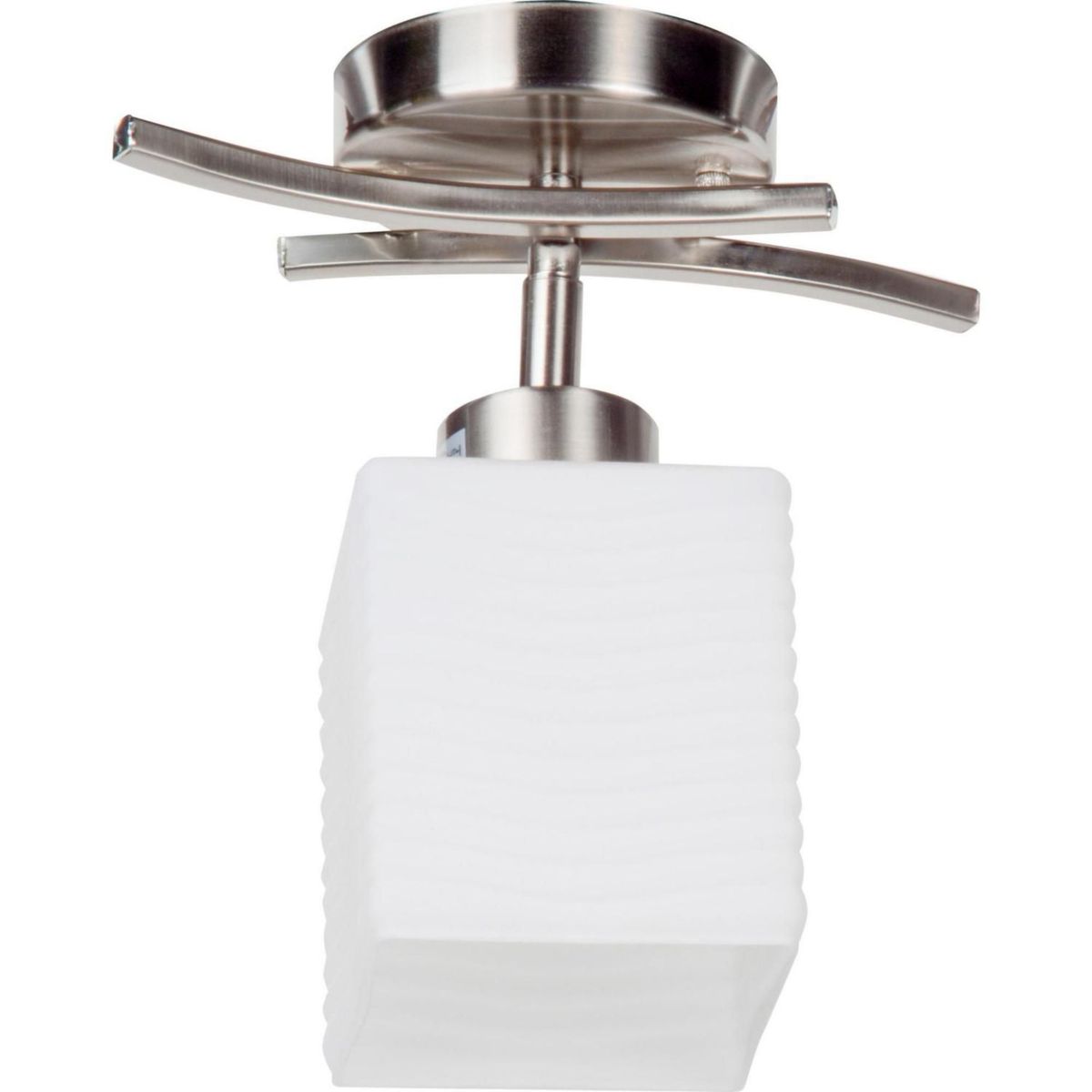 CASA BONITA - Lámpara Techo Asturias 1 Luz Metal Blanco 60 W 10 cm