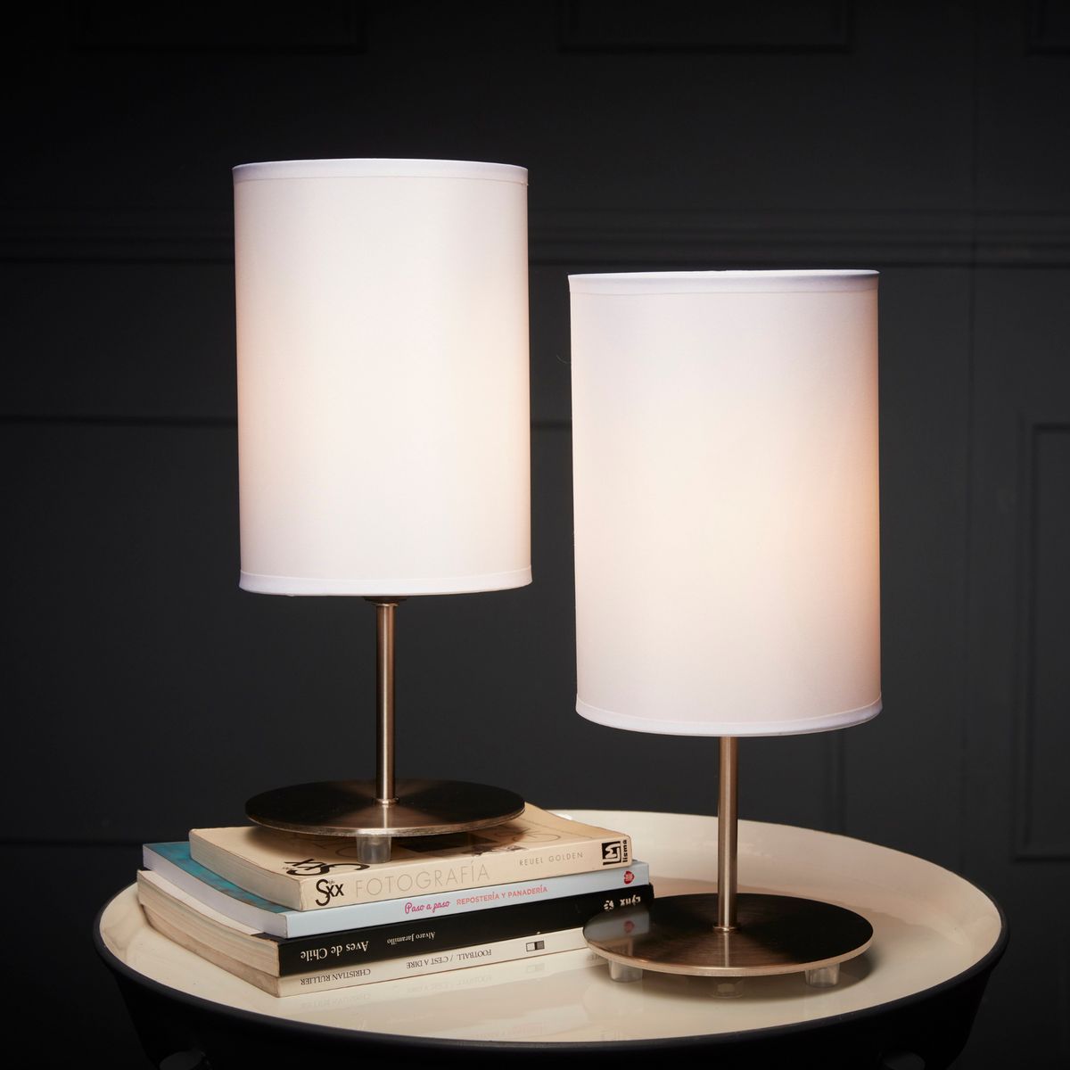 CASA BONITA - Lámpara de Mesa Niza 2 Unidades E27