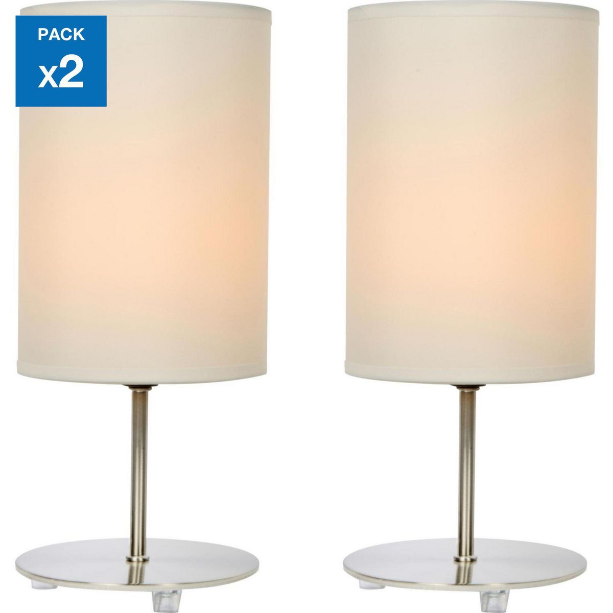 CASA BONITA - Lámpara de Mesa Niza 2 Unidades E27