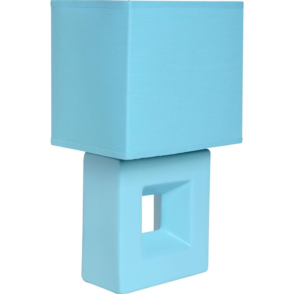 CASA BONITA - Lámpara de mesa Quad 1 luz celeste