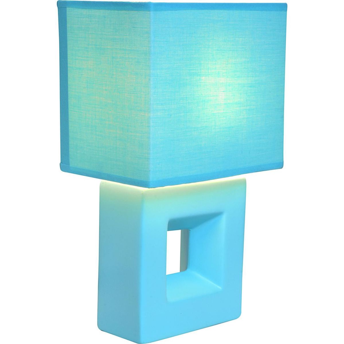 CASA BONITA - Lámpara de mesa Quad 1 luz celeste