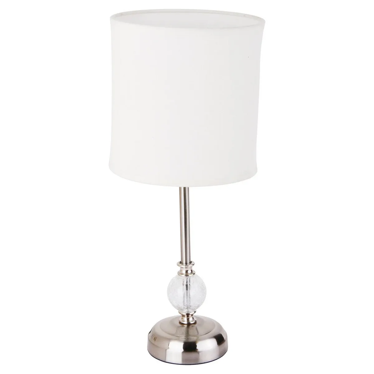 JUST HOME COLLECTION - Lámpara de Mesa Tela Firenze Beige 1L