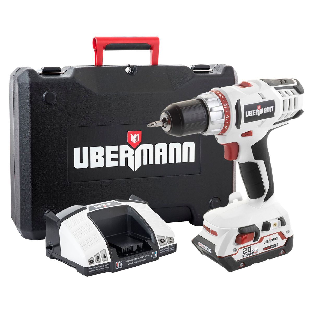 UBERMANN - Taladro Atornillador 1/2" 20V Inalámbrico