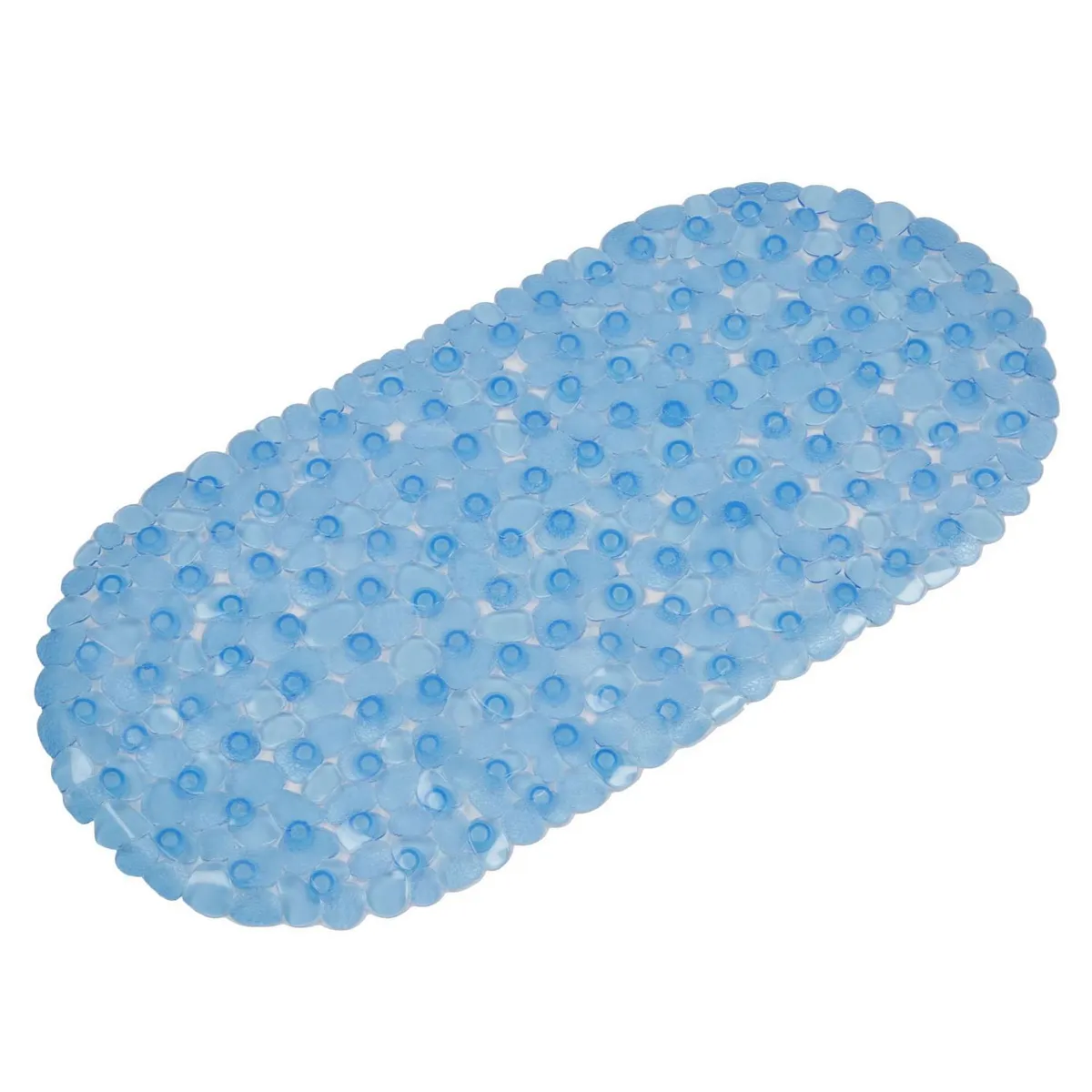 CASA BONITA - Piso de Baño Ovalado Pebble 35x70cm Azul