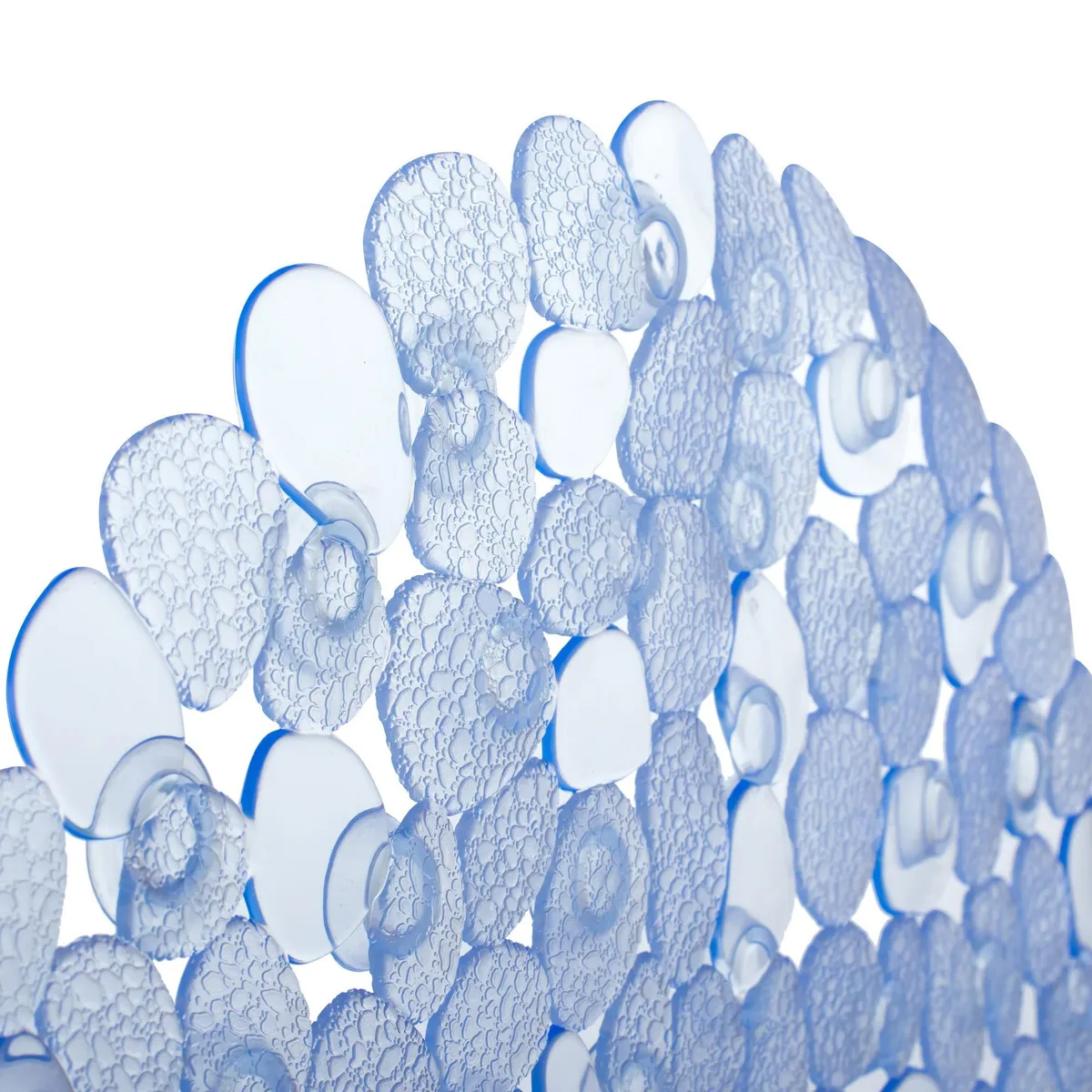 CASA BONITA - Piso de Baño Rectangular Pebble 35x70cm Azul Claro