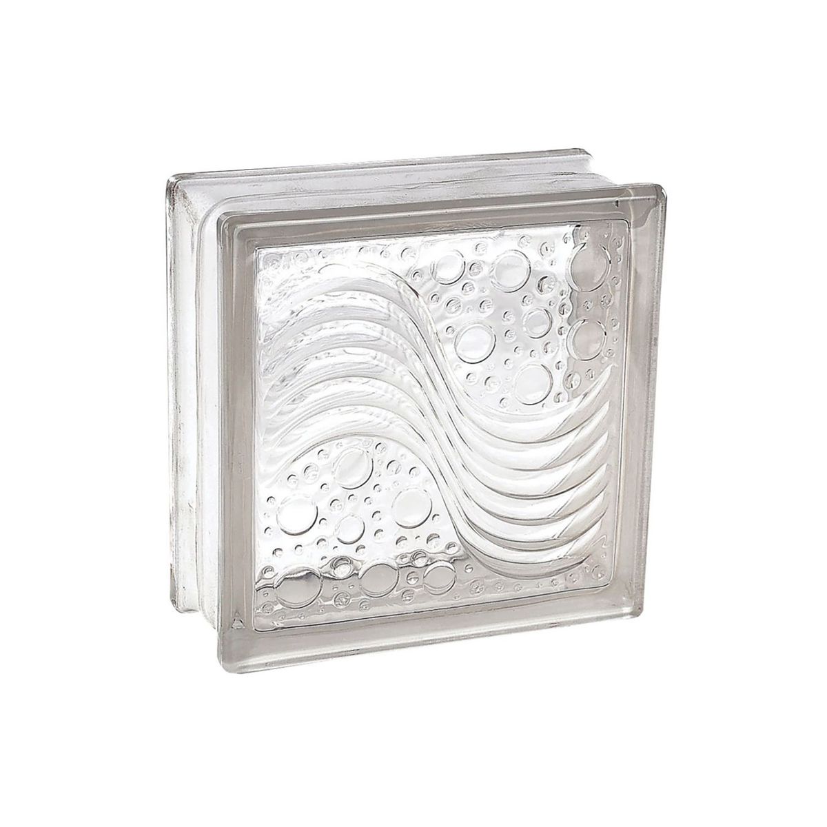 HOLZTEK - Bloque de Vidrio Marino 19 x 19 cm