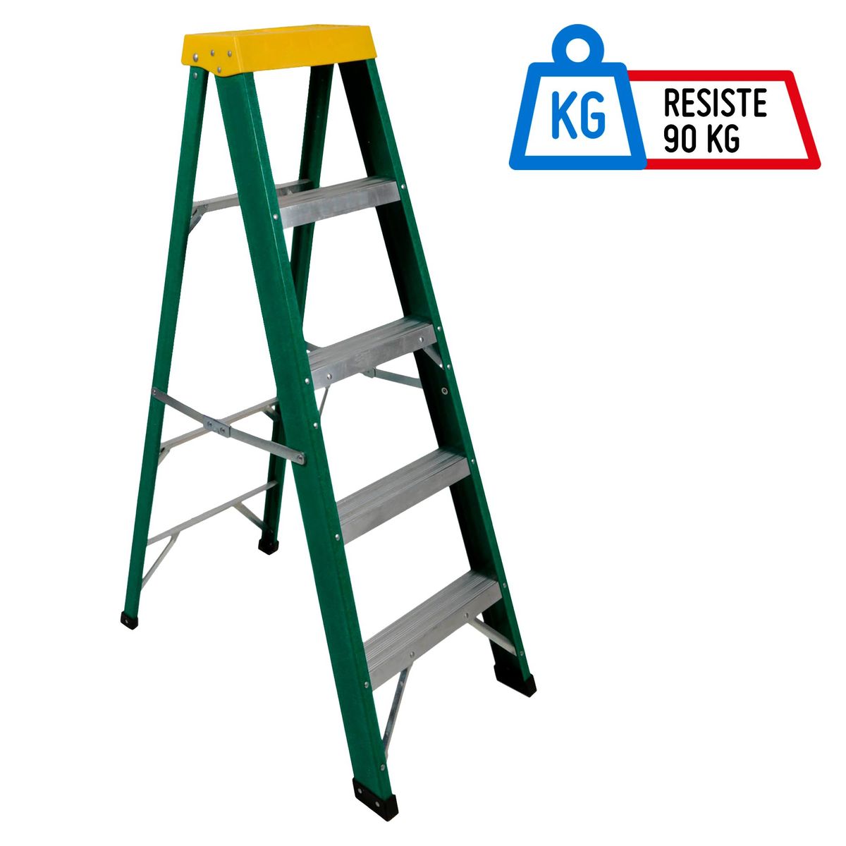 REDLINE - Escalera Tijera Aluminio 5 Pasos