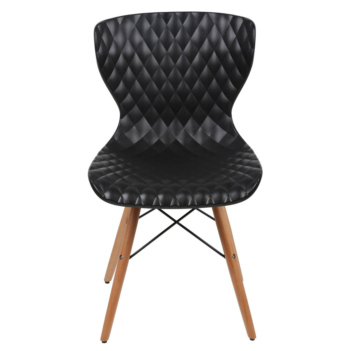 JUST HOME COLLECTION - Silla de plástico Turku negra