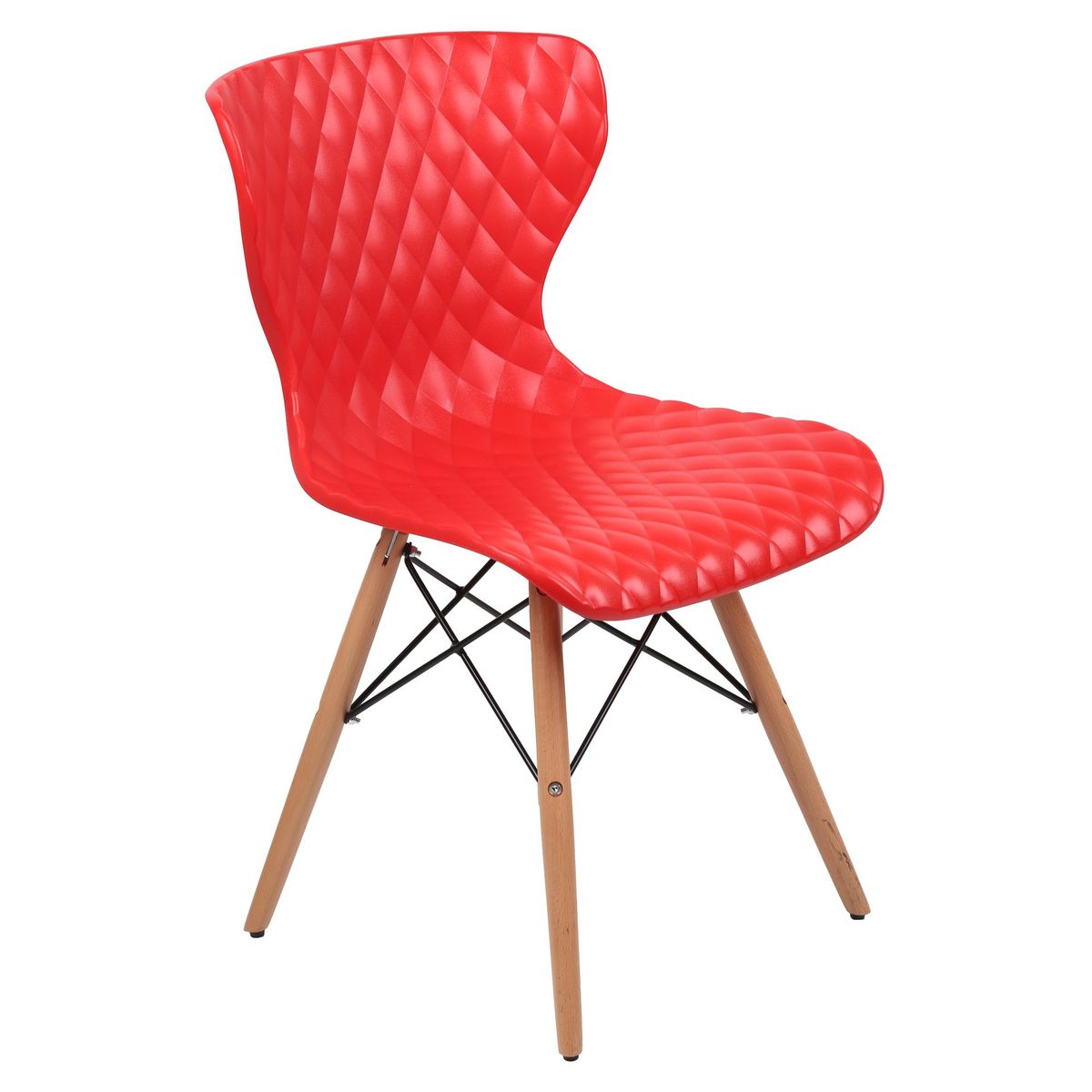 JUST HOME COLLECTION - Silla de plástico Turku roja