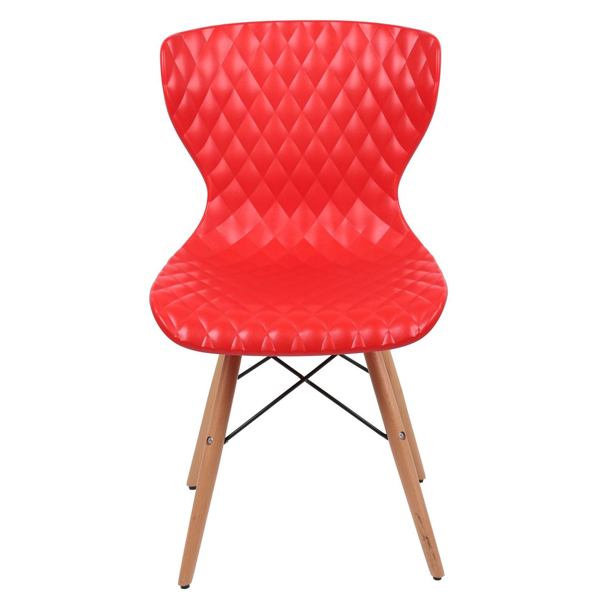 JUST HOME COLLECTION - Silla de plástico Turku roja