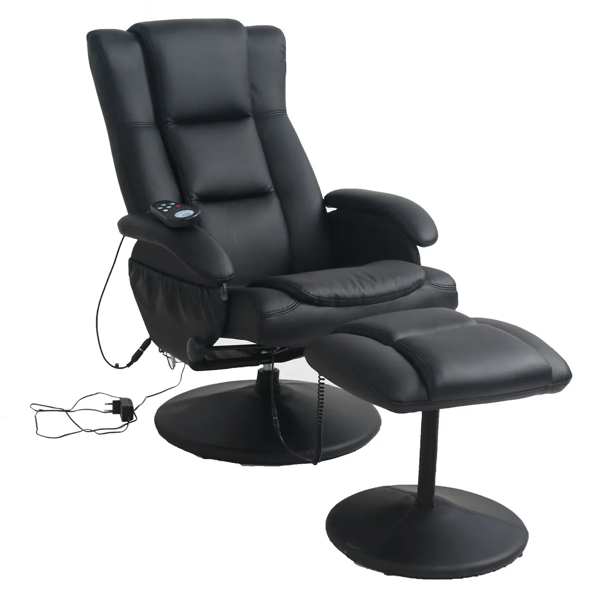 JUST HOME COLLECTION - Sillón Reclinable Masajeador 1 Cuerpo Ottoman