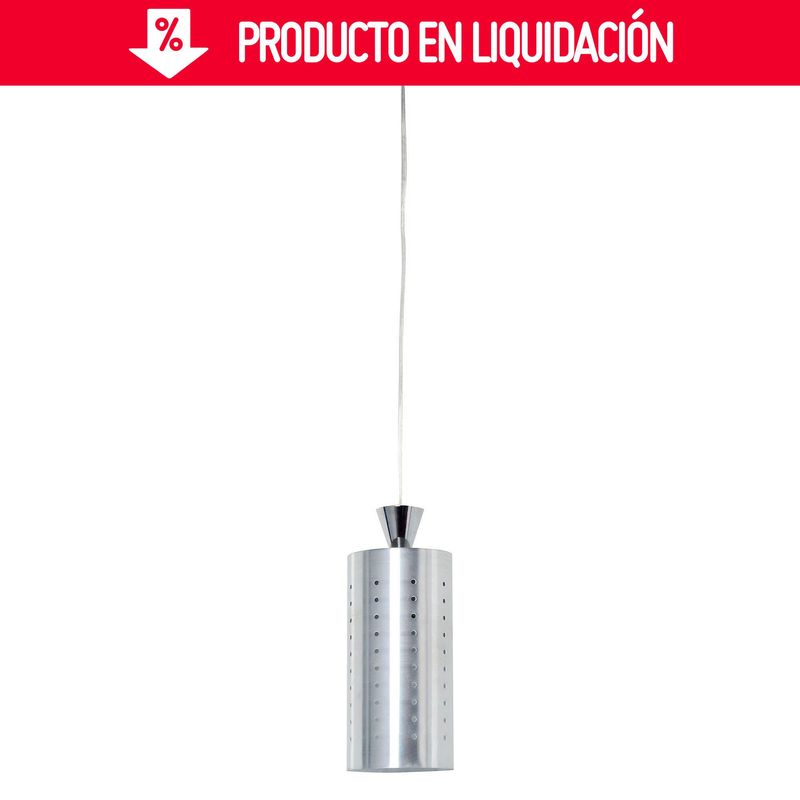 CASA BONITA - Lámpara Colgante Aluminio Perforado 1 Luz E27
