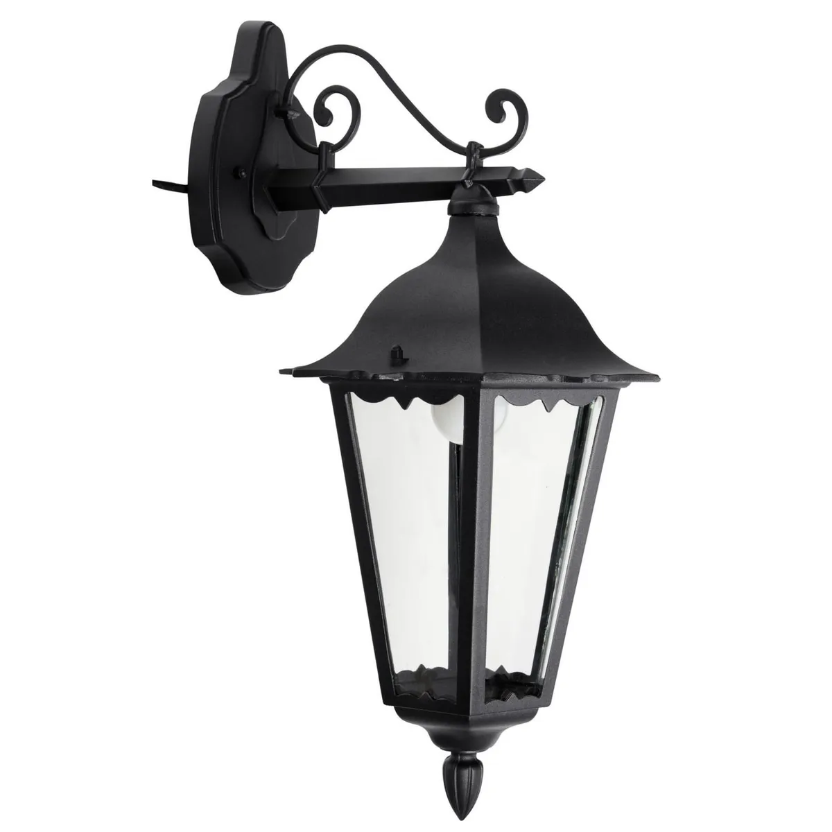 JUST HOME COLLECTION - Farol Colgante 1 Luz Foco E27 100W Negro