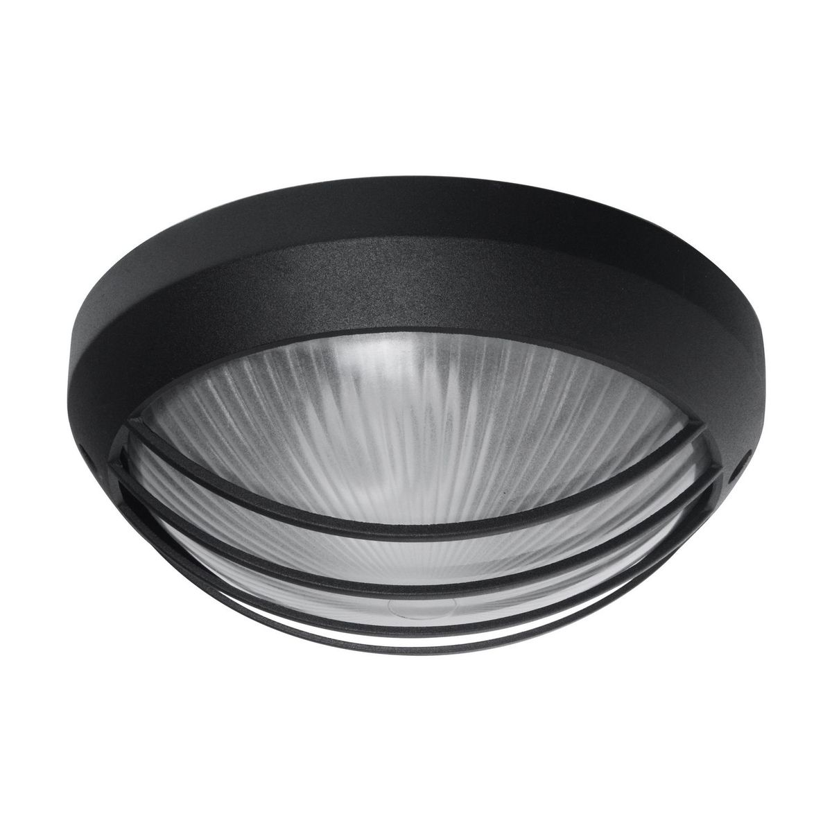 CASA BONITA - Braquete De Pared Exterior Redondo Negro