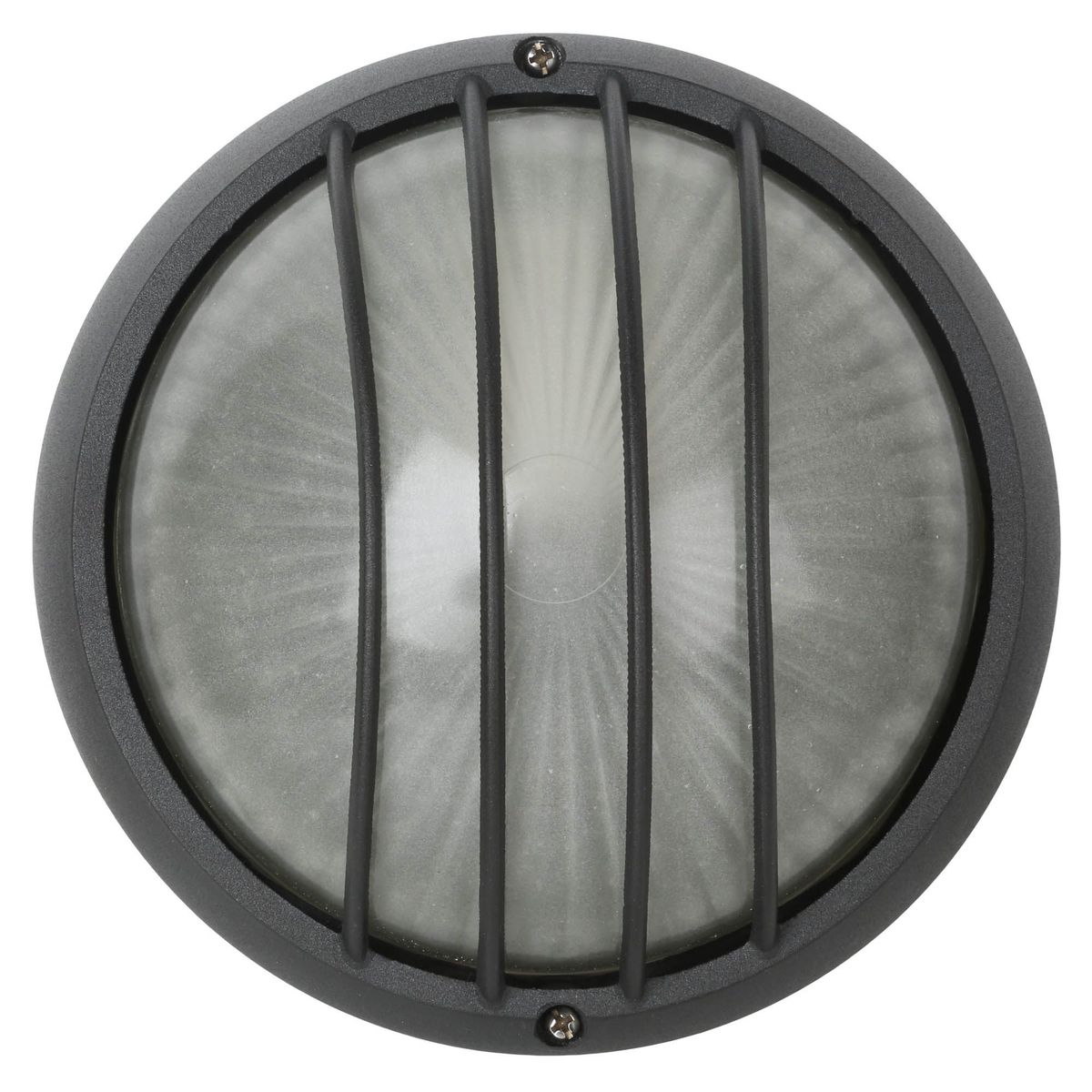 CASA BONITA - Braquete De Pared Exterior Redondo Negro