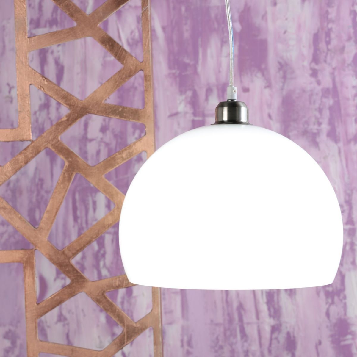 CASA BONITA - Lámpara Colgante Kaya 1L E27 Blanco