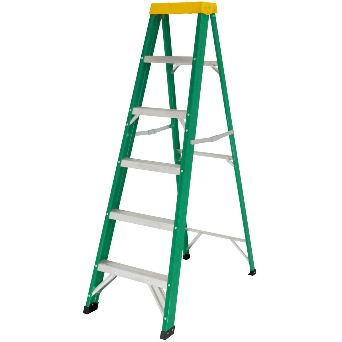 REDLINE - Escalera de tijera de Fibra de Vidrio 5 pasos