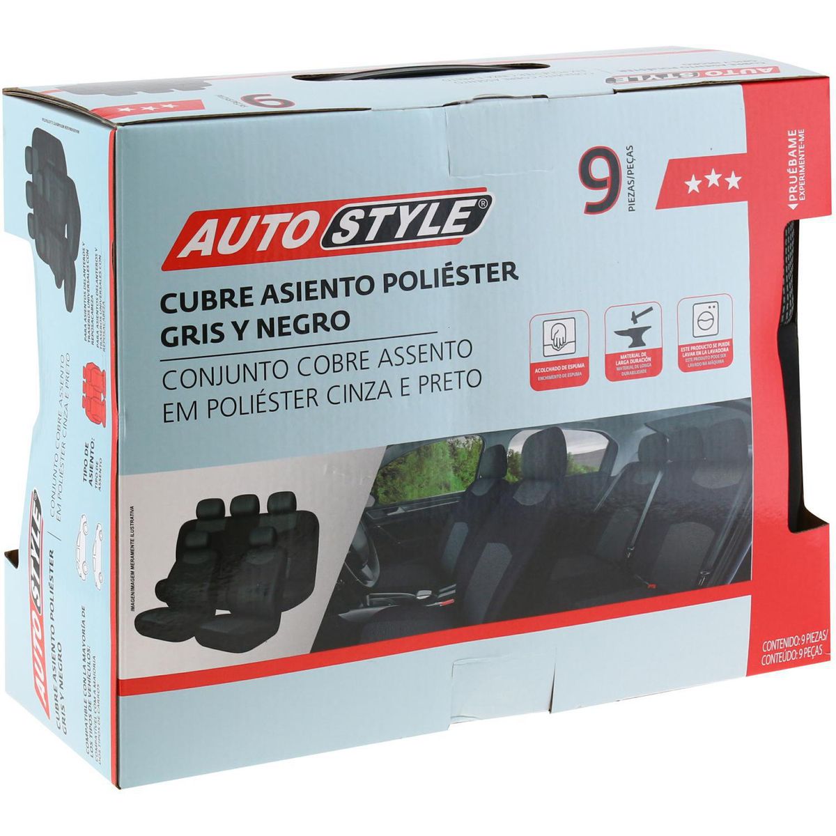 AUTOSTYLE - Funda de Asiento de Poliéster Estándar