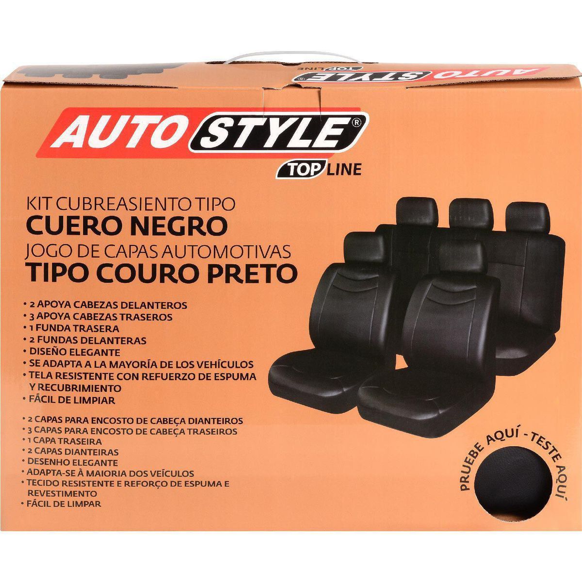 AUTOSTYLE - Funda de Asiento de Cuero Autostyle