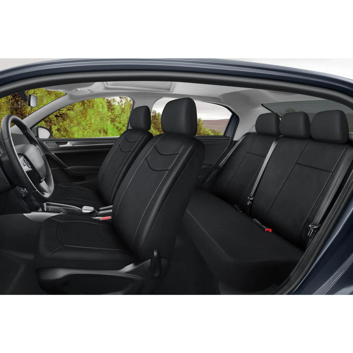 AUTOSTYLE - Funda de Asiento de Cuero Autostyle