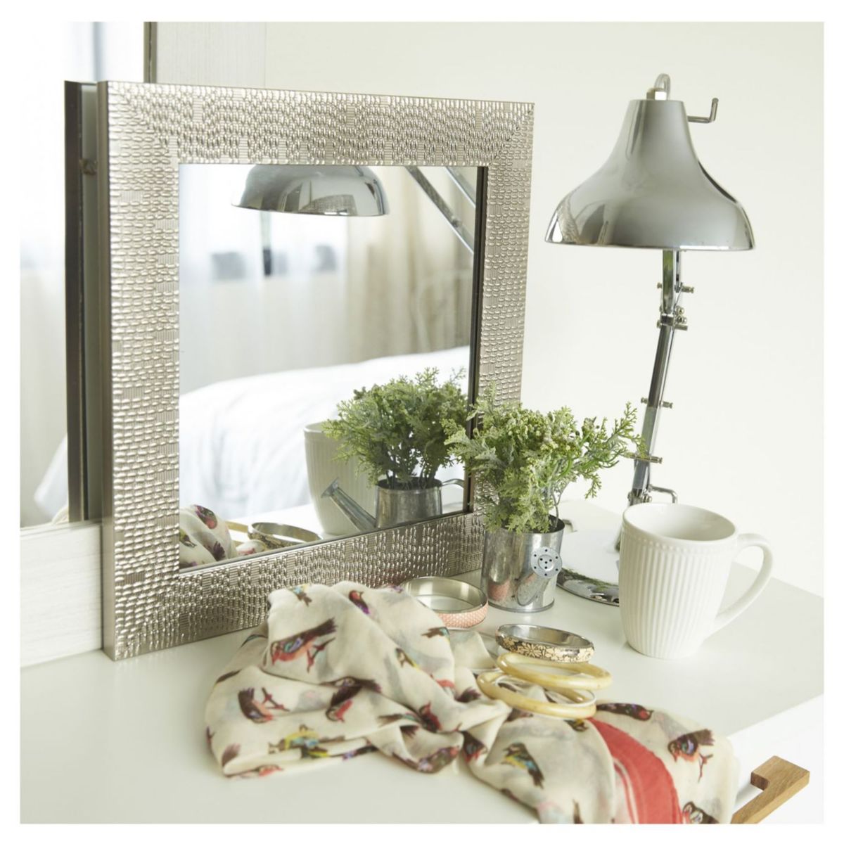 JUST HOME COLLECTION - Espejo Decorativo Cuadrado 40x40cm