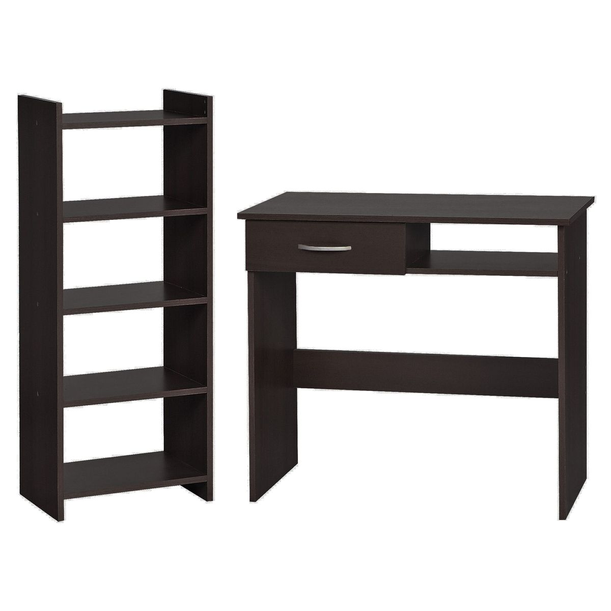 JUST HOME COLLECTION - Escritorio de Melamina con Estante Marrón