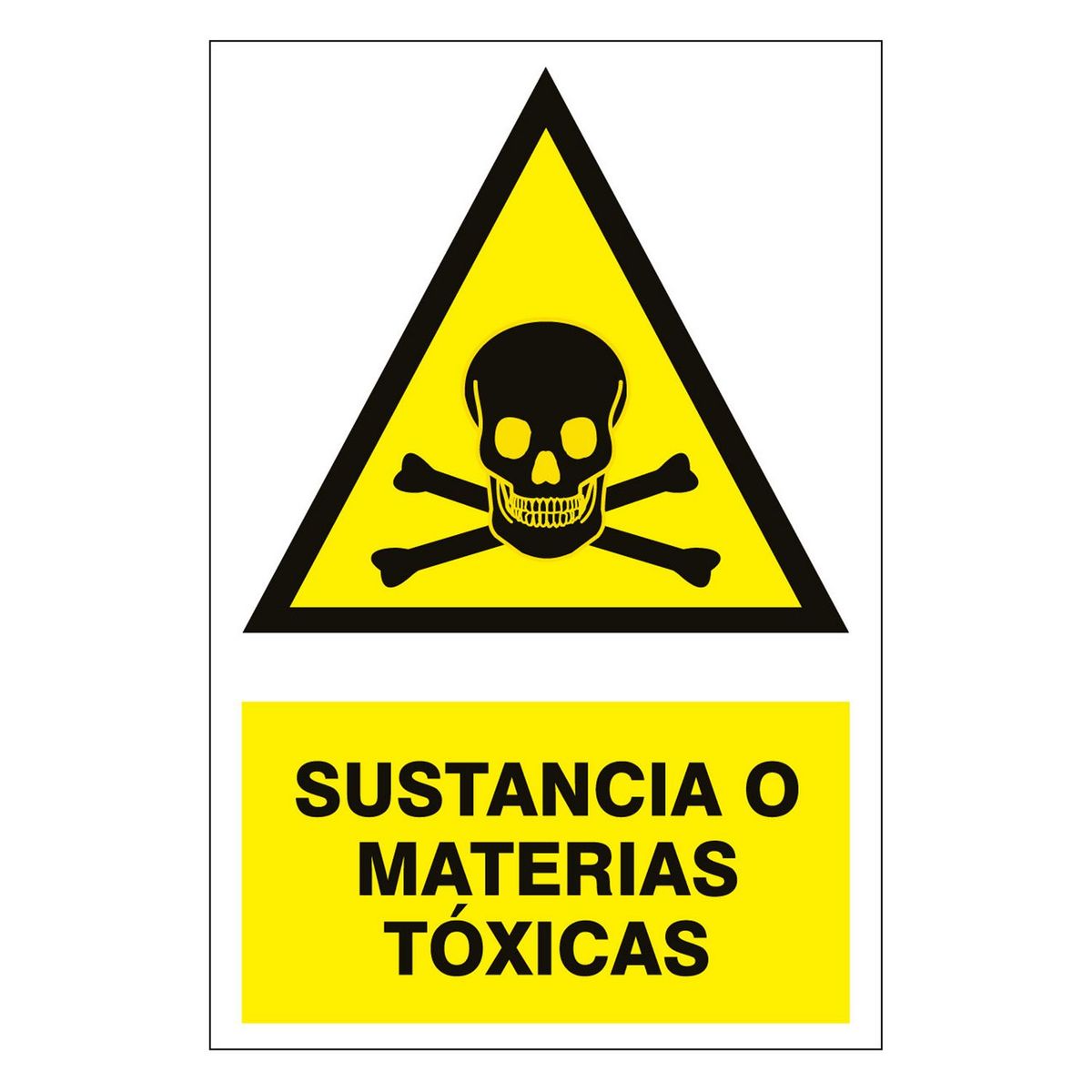 FIXSER - Señal de Sustancias Tóxicas 15x22.5 cm.