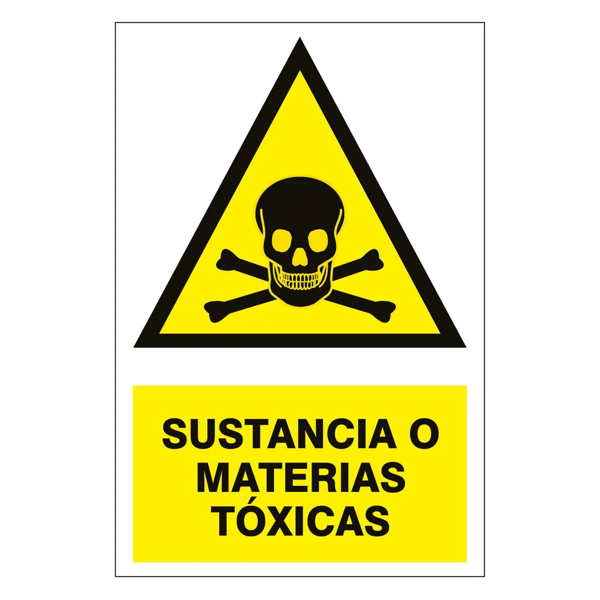 FIXSER - Señal de Sustancias Tóxicas 15x22.5 cm.
