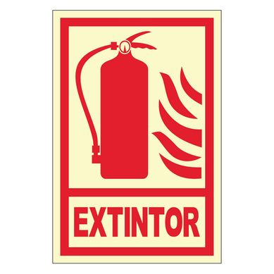 Seal de Extintor Fotoluminiscente 20x30 cm.