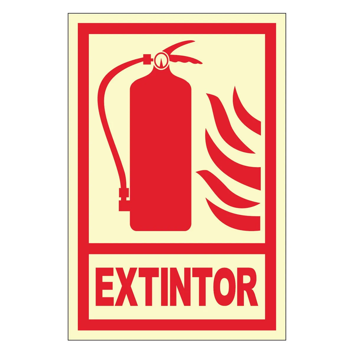 FIXSER - Señal de Extintor Fotoluminiscente 20x30 cm.
