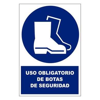 Seal de Vinil de Uso de Botas de Seguridad 20x30 cm.