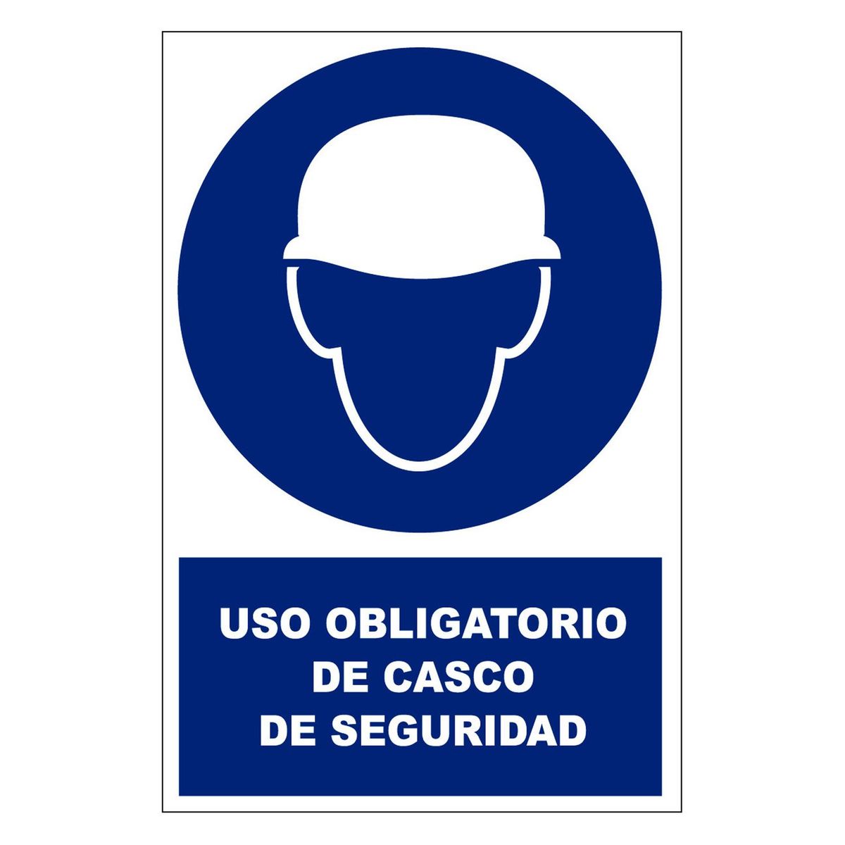 FIXSER - Señal de Vinil de Uso de Casco 20x30 cm.