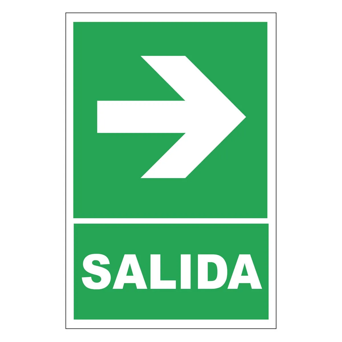 FIXSER - Señal de Vinil de Salida Derecha 20x30 cm.