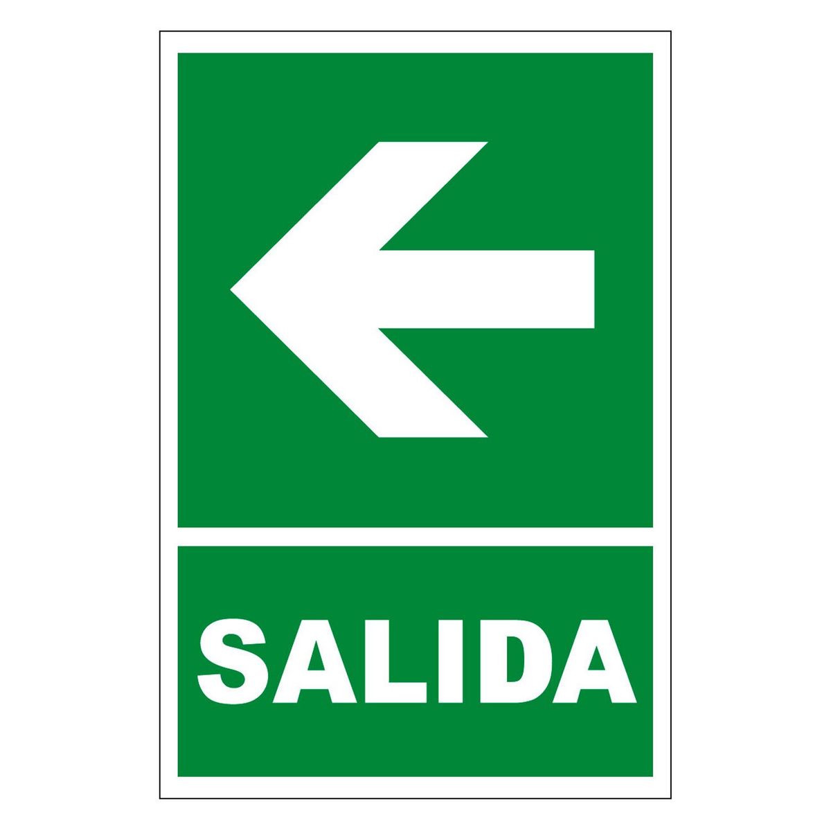 FIXSER - Señal de Vinil de Salida Izquierda 20x30 cm.