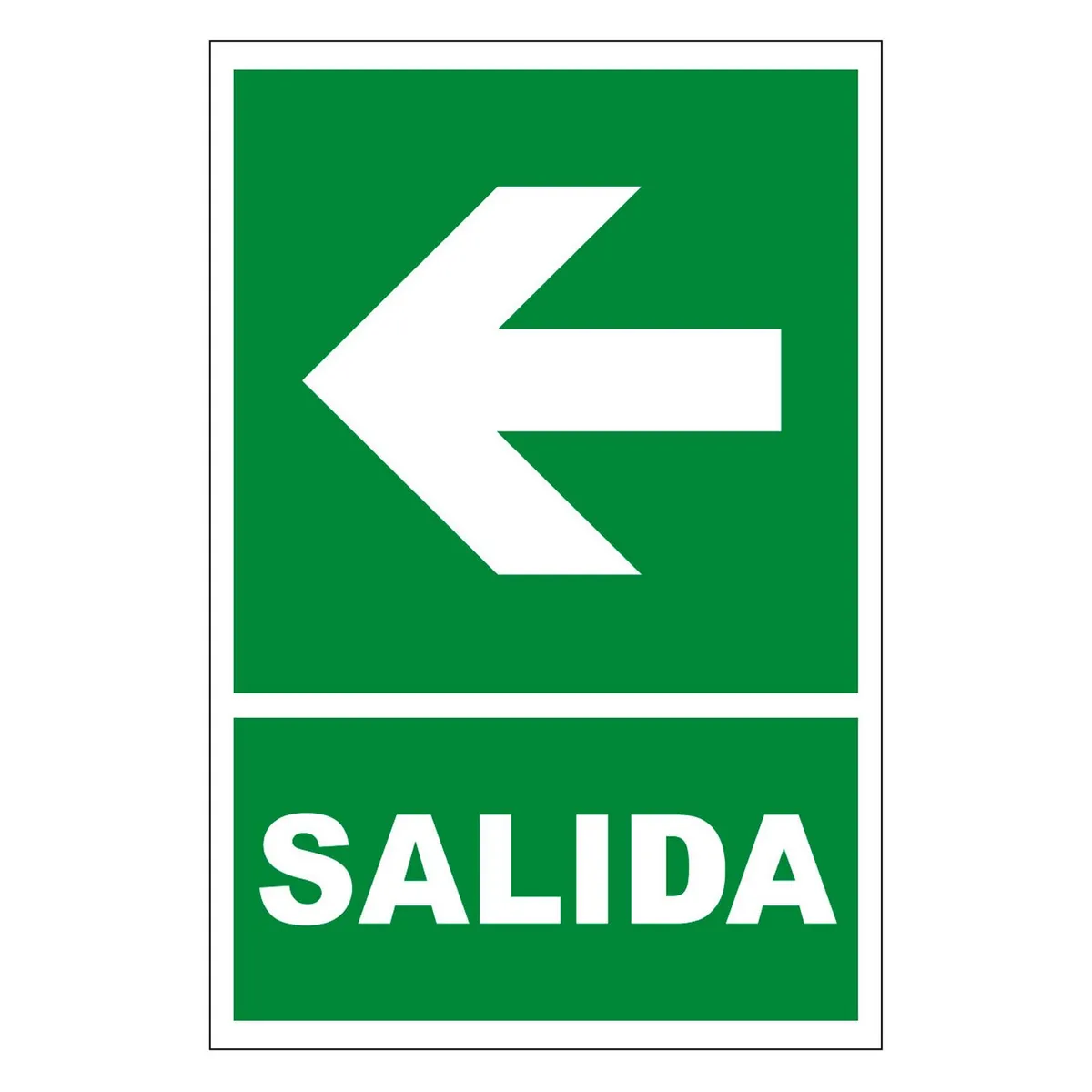 FIXSER - Señal de Vinil de Salida Izquierda 20x30 cm.