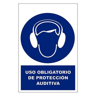 Seal de Vinil de Use Proteccin Auditiva 20x30 cm.