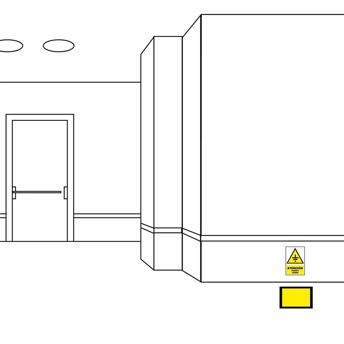 FIXSER - Señal de Vinil de Pozo a Tierra 20x30 cm.