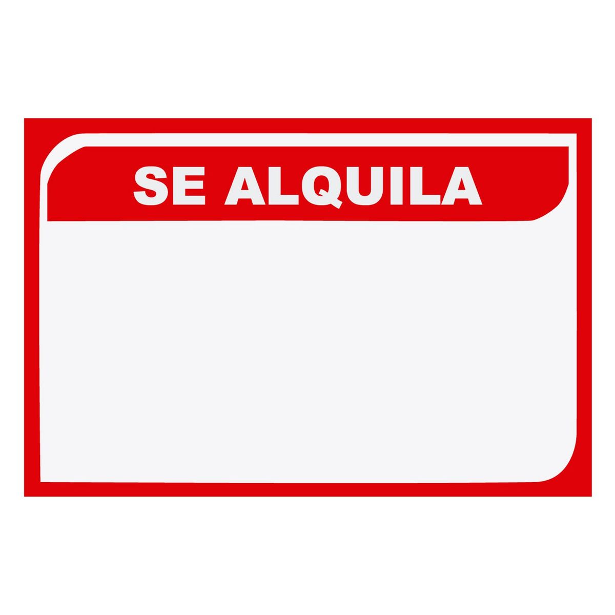 FIXSER - Señal de Alquila 20x30 cm.