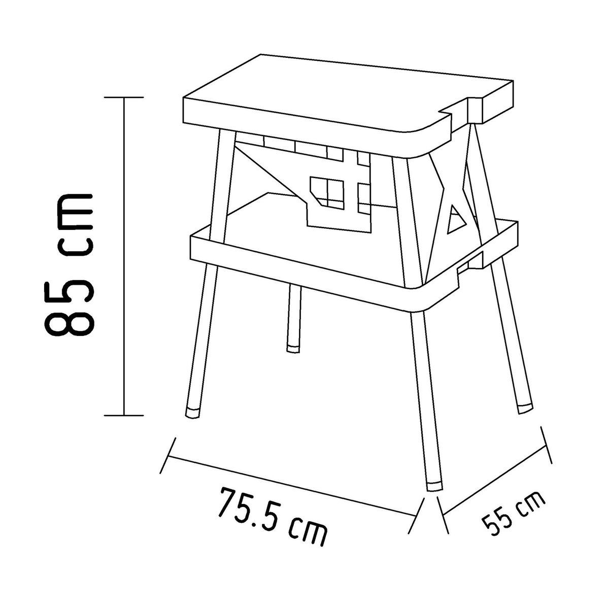 KETER - Mesa De Trabajo Plegable