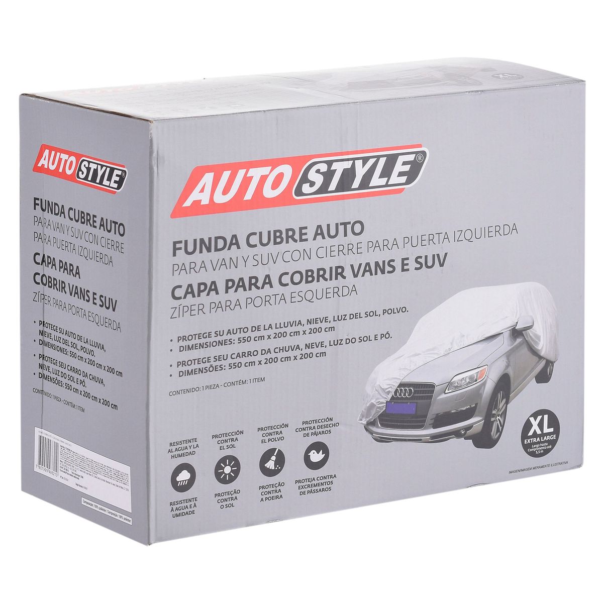 AUTOSTYLE - Cobertor Funda Para Camioneta VAN/SUV Autostyle Talla XL