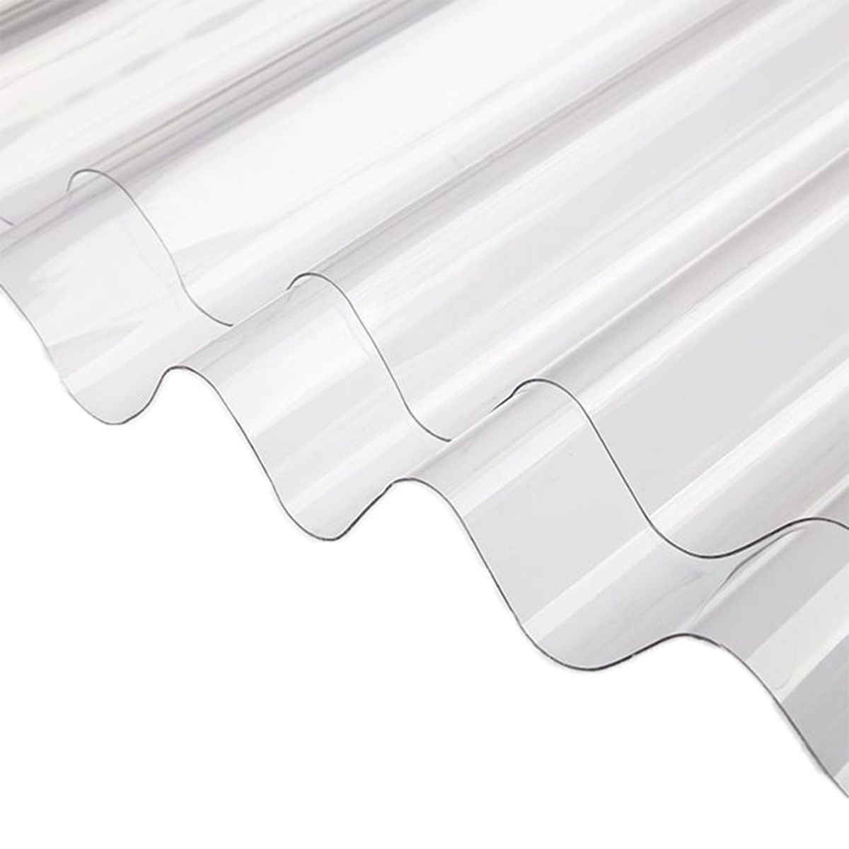 POLYARQ - Techo Policarbonato Corrugado Transparente 0.81x3.05mx6mm 