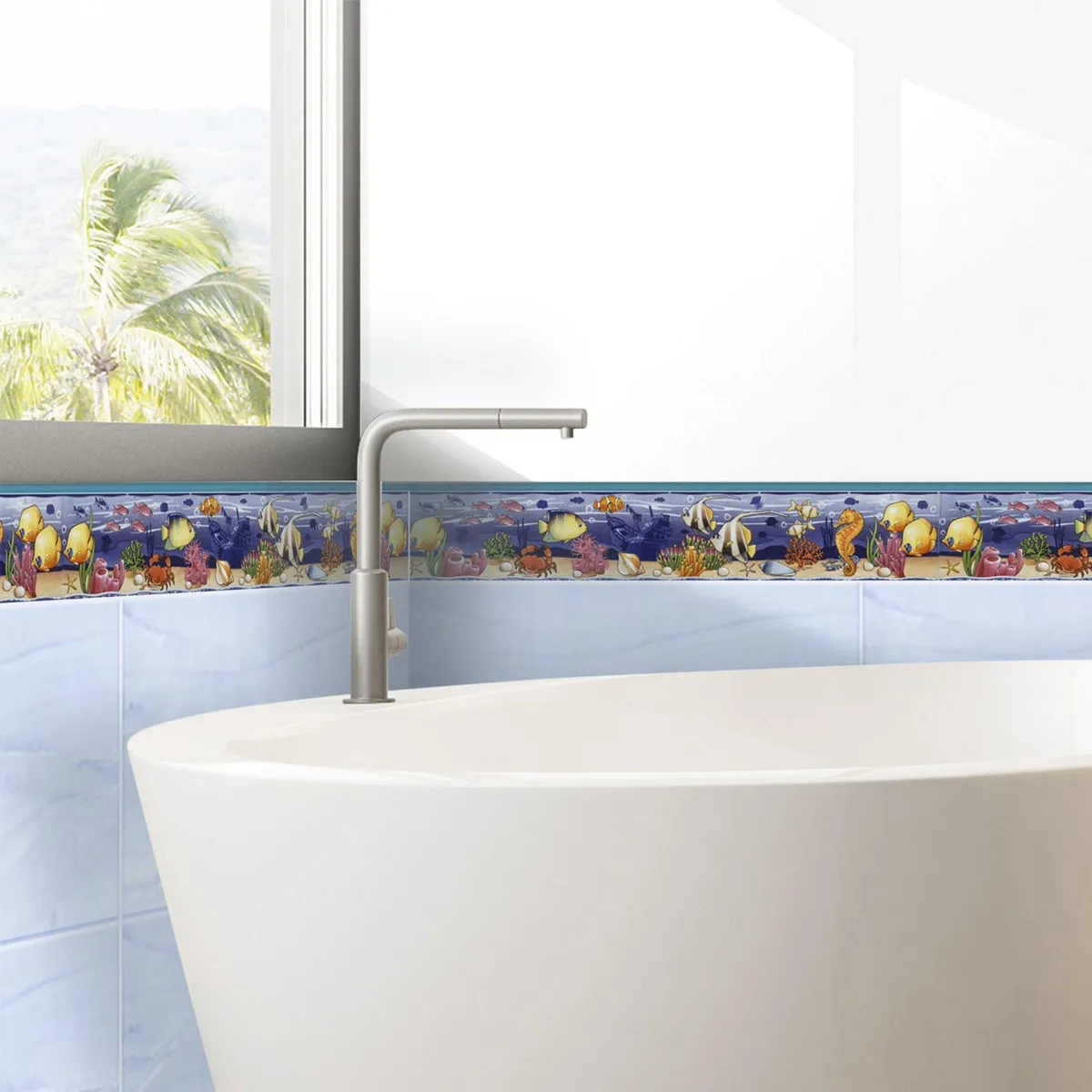 KANTU - Listelo Mundo Marino 45x7.5cm