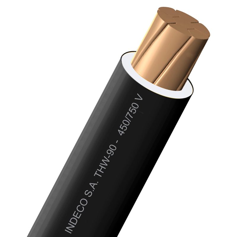 GENERAL - Cable THW-90 450/750V 4mm2 Negro 100 Metros