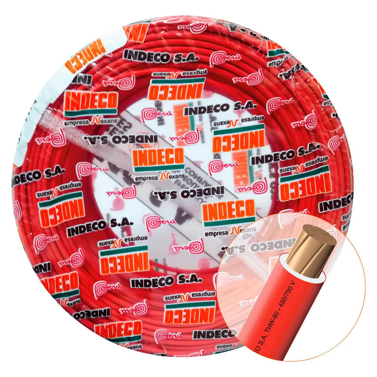 GENERAL - Cable THW-90 450/750V 4mm2 Rojo 100 Metros