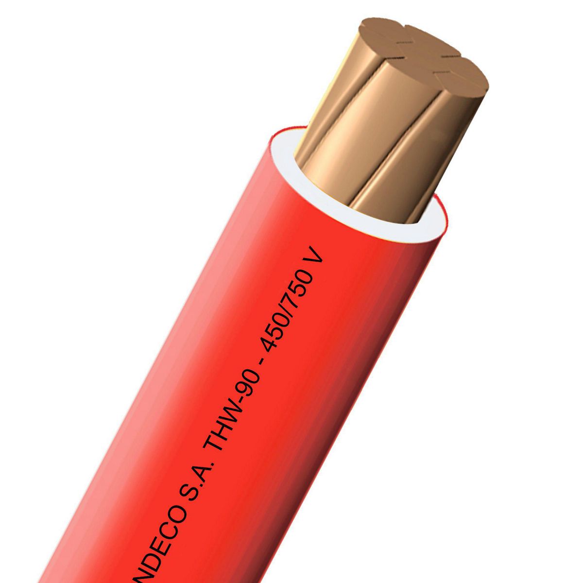 GENERAL - Cable THW-90 450/750V 4mm2 Rojo 100 Metros