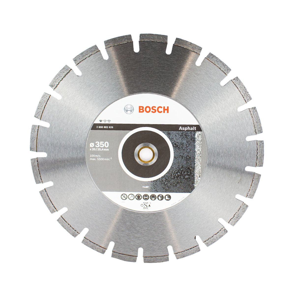 BOSCH - Disco diamantado Segmentado Ø350 x 20/25,40 x 3,2 x 10 mm / Standard para asfalto Bosch