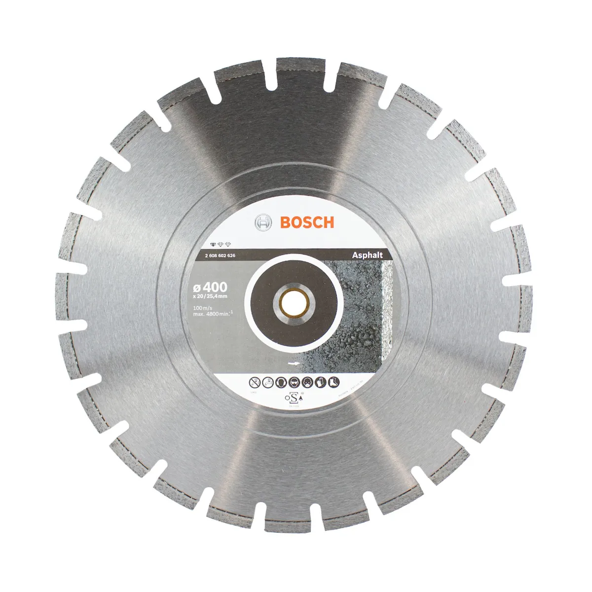 BOSCH - Disco diamantado para hormigón Bosch Standard for Asphalt Ø400x20/25,4x3,6x10mm